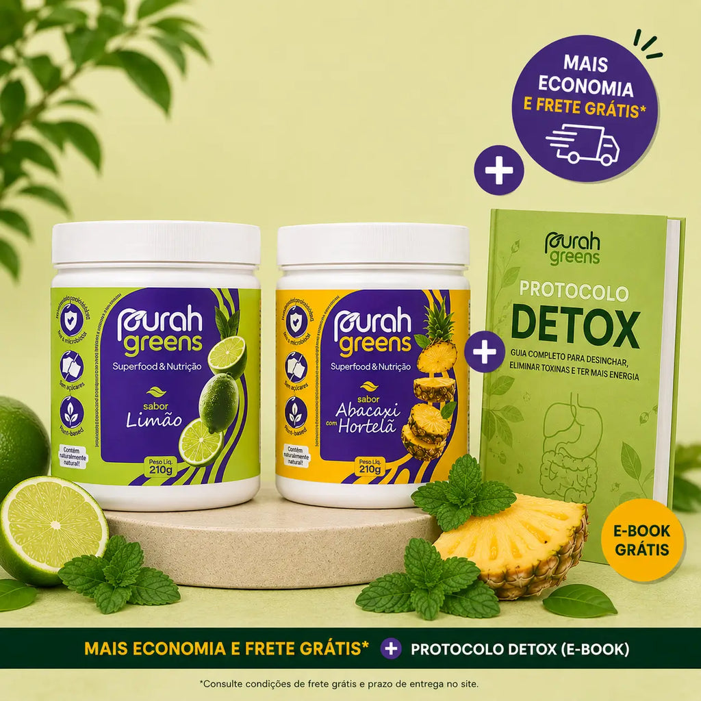 kit com 2 Limão e 1 Abacaxi com Hortelã